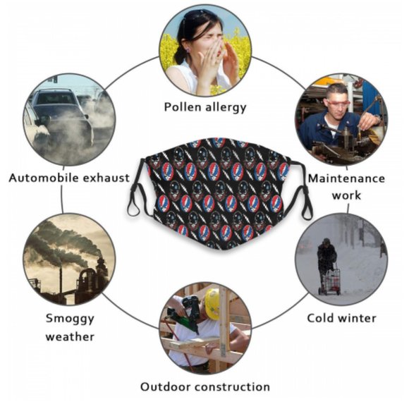 Grateful dead Face Cover Headband Balaclavas - Picture 6 of 6